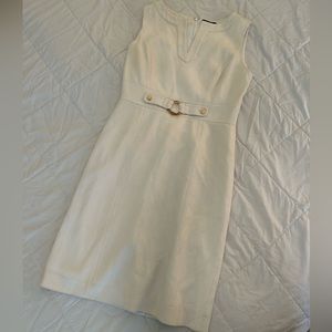 Tahari ASL Cream Dress